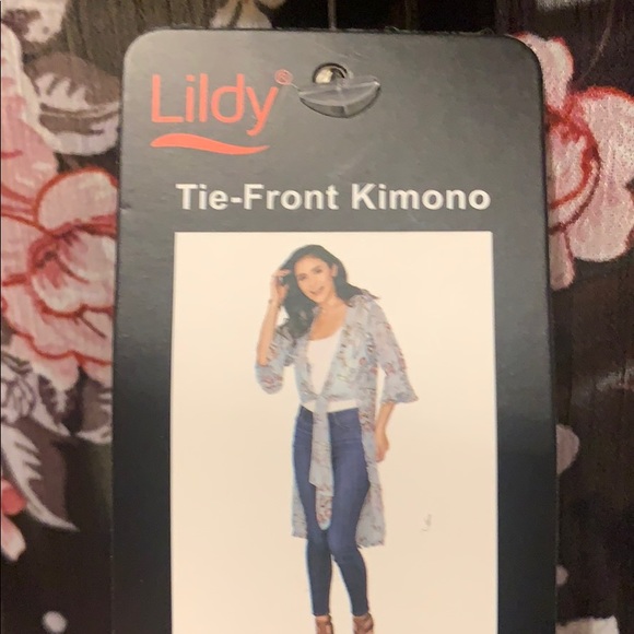 Tie-Front Kimono - Picture 3 of 3